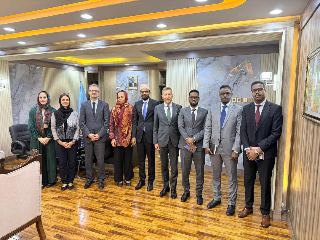 SomaliDRB's tweet photo. A delegation from SDRB, led by DG Adam Roble, today met with a high-level Swiss delegation headed by Amb. Patricia Danzi, DG of @SwissDevCoop. 

Chaired by @MoF_Somalia Deputy Minister Hon. @A_Haange, the meeting focused on SDRB’s key role in Somalia’s post-HIPC period. https://t.co/G00FhfIf3w