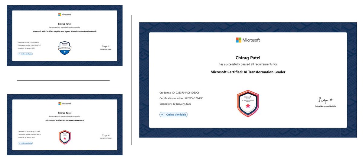 Chirag Patel MVP MCT tweet media