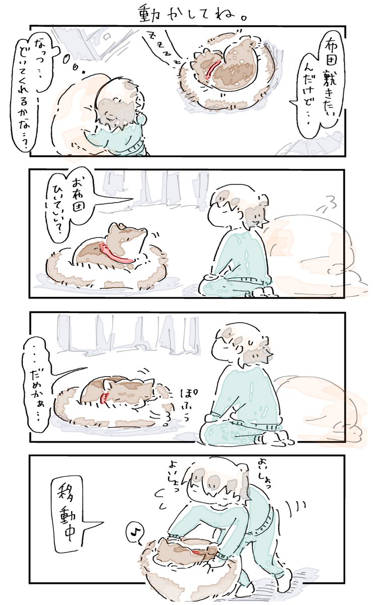 #4コマ漫画 #柴犬
動かしてね。 