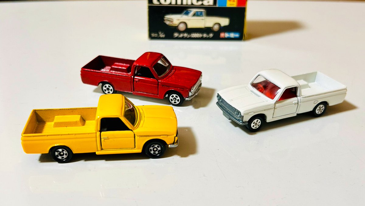 黒箱トミカ ダットサン1300トラック 入手 日本製の白ダットラ入手しま