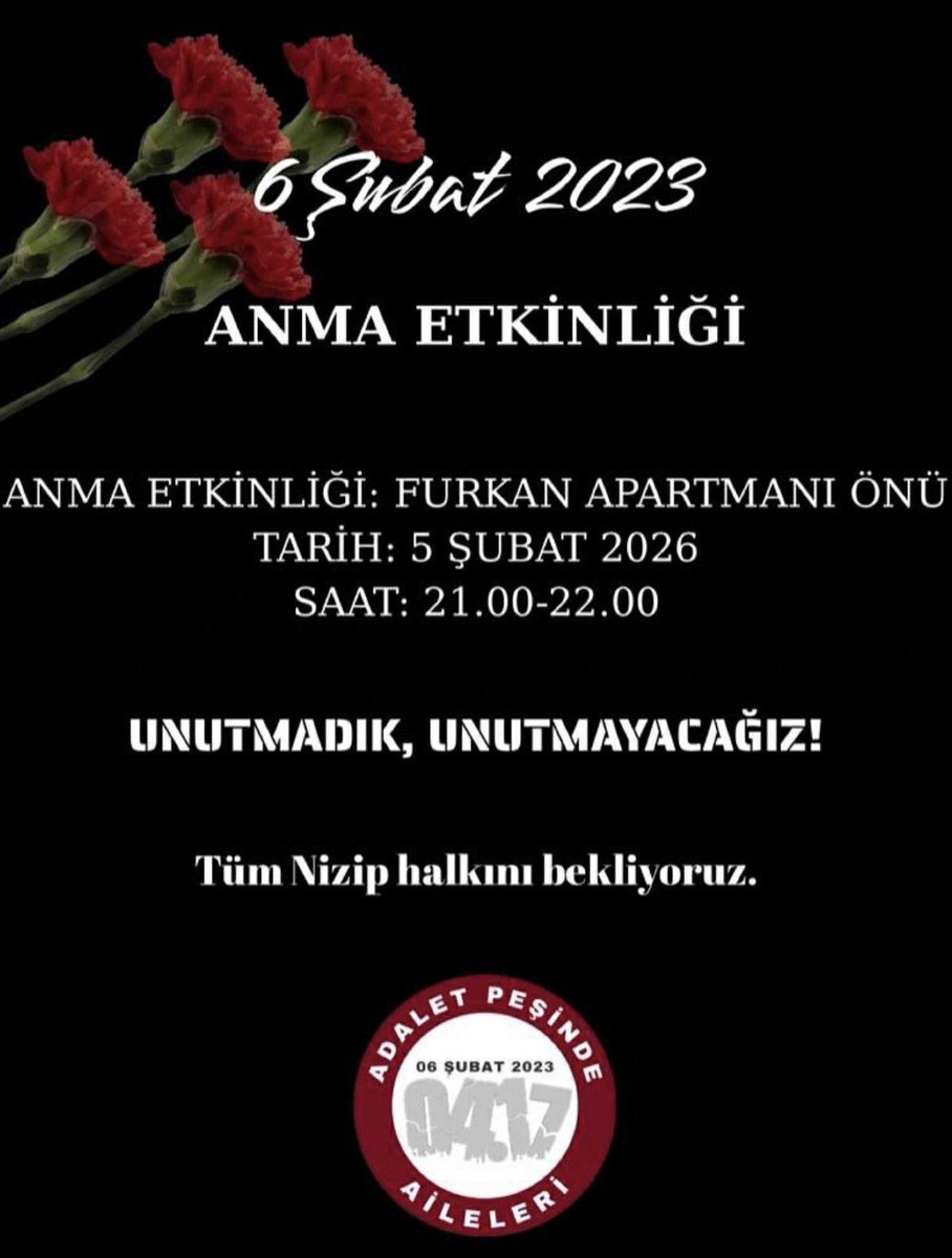 ugurkalkan1923's tweet photo. Furkan Apartmanı'nda hayatını kaybeden vatandaşlarımızı sevgiyle ve saygıyla anıyorum. 
#Nizip
#Gaziantep
#furkanapartmanıiçinadalet https://t.co/YZdxGLSqoc
