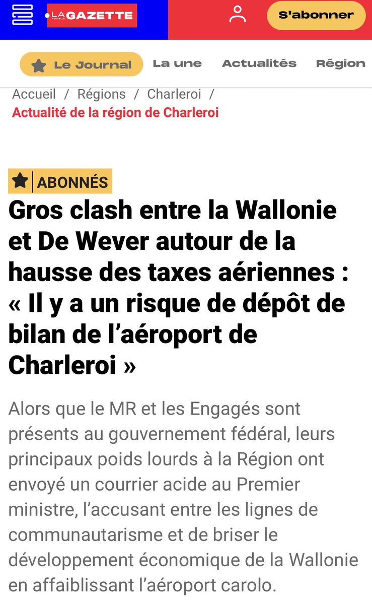 Quand le gouvernement wallon MR/Les Engagés conteste une décision du gouvernement fédéral…MR/Les Engagés !Soit, c’est de l’amateurisme soit, c’est de l’hypocrisie ! <a href="/sudinfo_be/">Sudinfo.be</a>