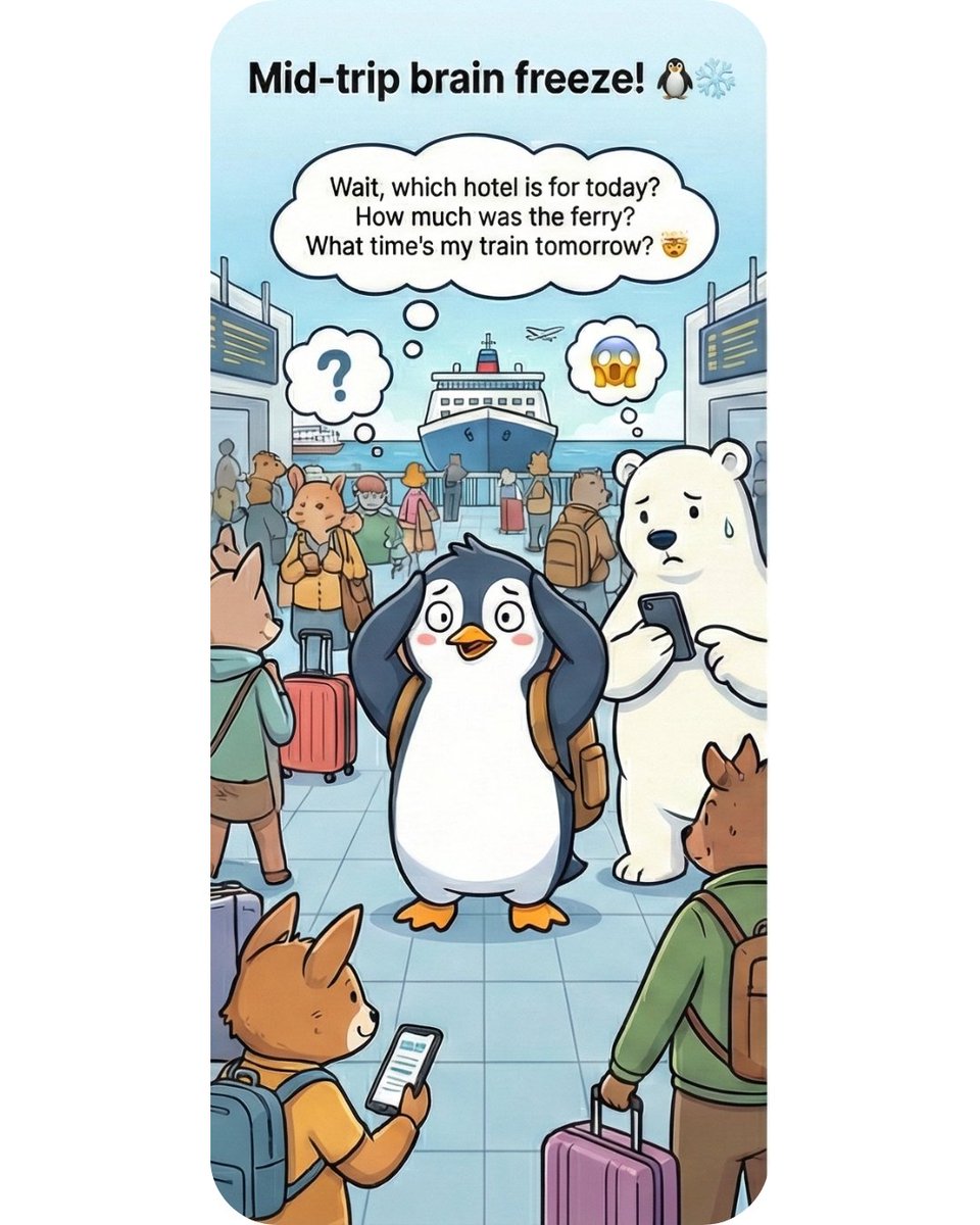 TextifyAI's tweet photo. "Wait... did I download the PDF? Or is it in my email trash?" 😱📉

#TravelAssistant #AI #VoiceSearch #TravelTech #Travelogue #SmartTravel #TravelHacks #ItineraryPlanner #TravelBuddy #FutureOfTravel https://t.co/nym3DvHiII