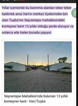 <a href="/Nagehanalci/">Nagehan Alci</a> Herşey sırayla,
Van da depremden 14 yıl sonra hâlâ KOnteyner ev ve okullar var 
Önce orası düzelsin,
Sıra Hatay a da gelir nasılsa ...