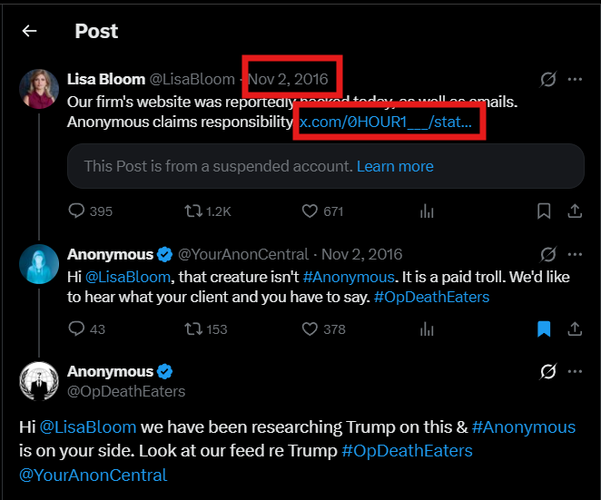 Anonymous tweet media