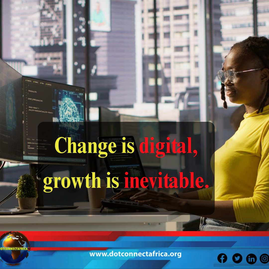 dot_africa's tweet image. Change is digital, growth is inevitable. 
Take your business to the next level—explore our solutions at dotconnectafrica.com

#DigitalTransformation #BusinessGrowth #TechDriven #Innovation #FutureOfBusiness