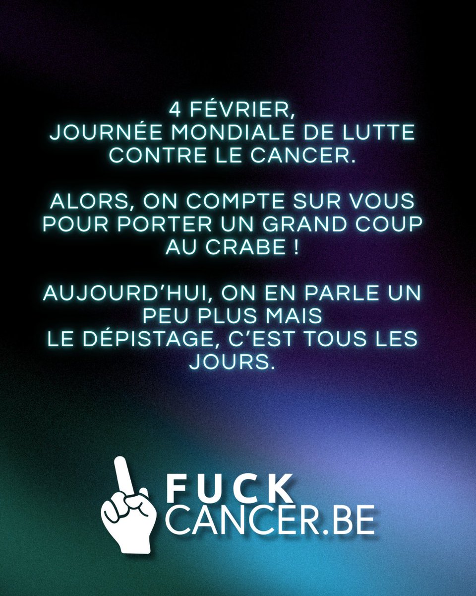 FuckCancerASBL's tweet photo. https://t.co/wELVnX4BQf