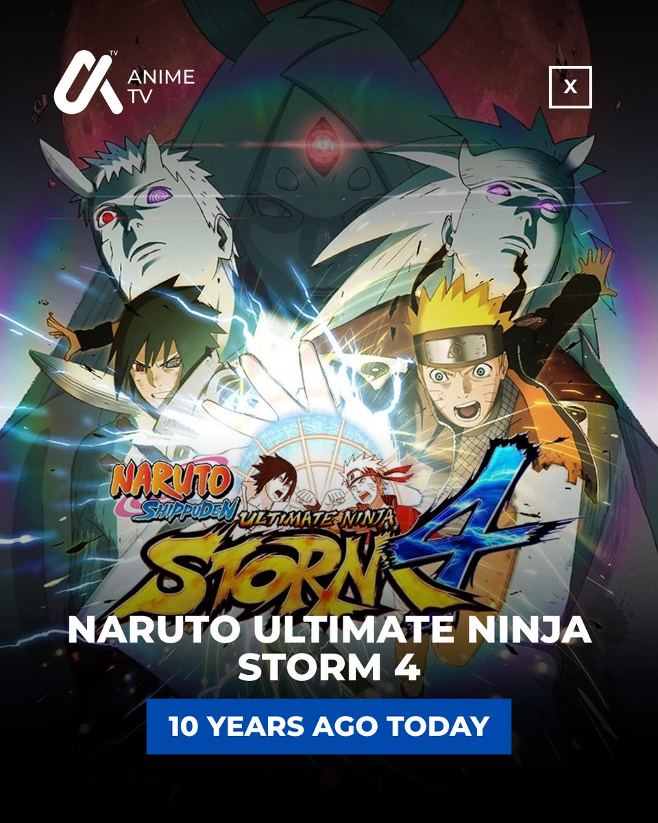 AniTVOfficial's tweet image. Today marks Exactly 10 years since 'Naruto Ultimate Ninja Storm 4' Released 🎉

Is it the greatest anime game of all time?