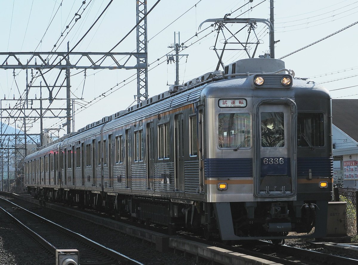 南海6913F+6336Fの出場試運転が堺東～千代田工場間でありました