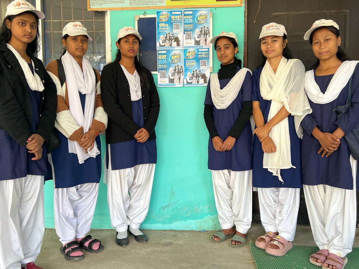 JorhatNss's tweet photo. Mybharat Budget Quiz 
Cinnamara College, Jorhat NSS volunteers are taking part in the Mybharat Budget Quiz on 3 rd of February https://t.co/fHrTp1G0sR