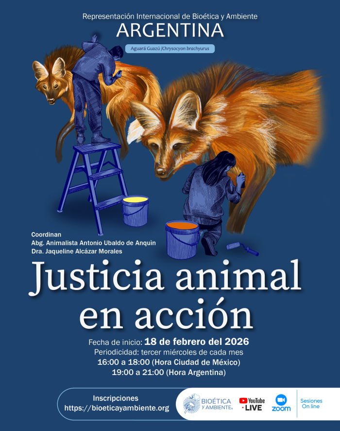 Inicio de nuestros próximos #Seminarios Permanentes.

#Febrero2026

Miércoles 11 
"Dilemas #bioéticos en la región #amazónica de Madre de #Dios".

Jueves 12 
#Ética #Animal: "Maltrato y Crueldad Animal".

Miércoles 18 
"Justicia animal en acción".
bioeticayambiente.org