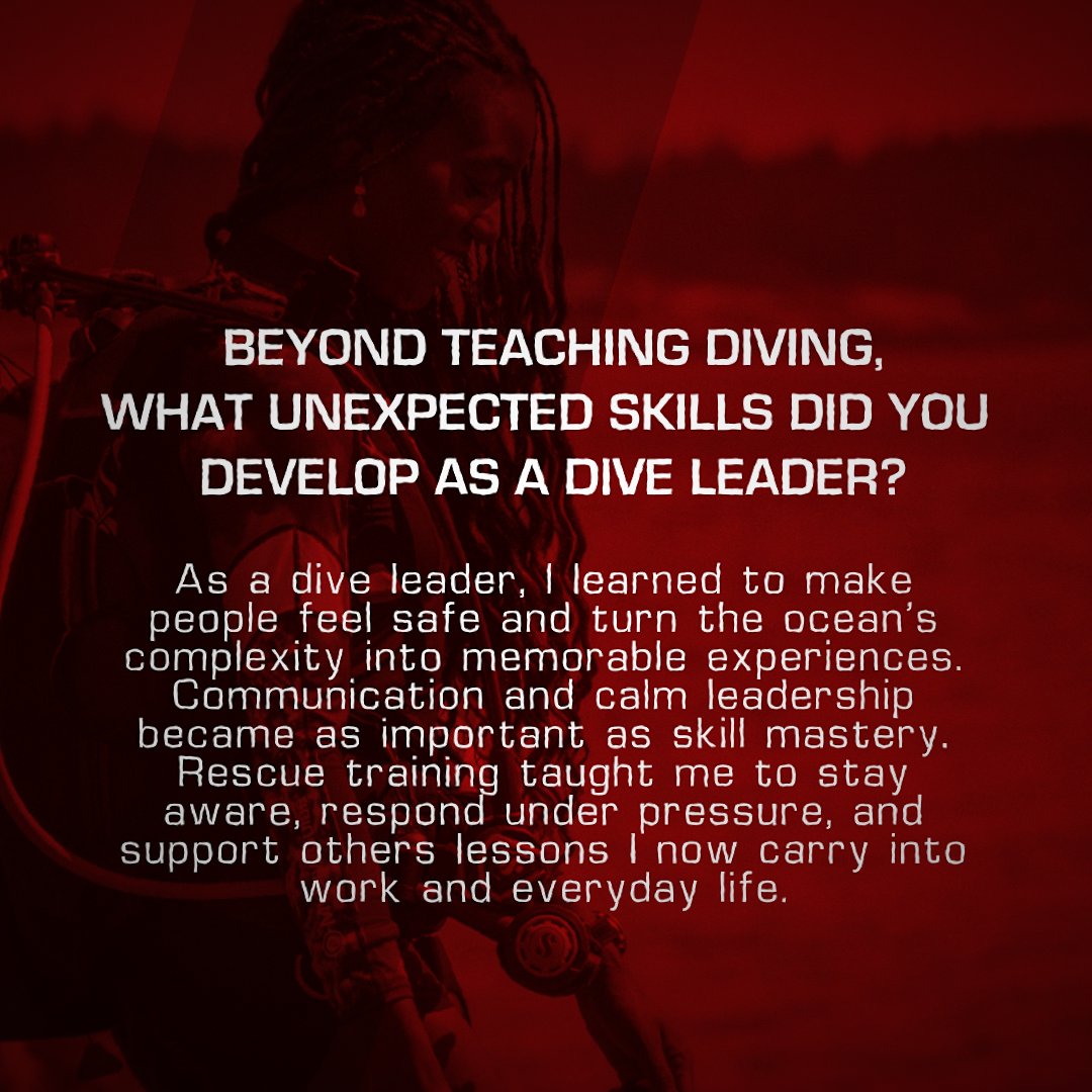 diveSSI's tweet photo. SSI Pro #MoreThanACertification 💦🩵🐟
From diver to Divemaster, it’s more than skills — it’s confidence, leadership, and ocean stewardship.
SSI Ambassador @itsamandatory turned passion into purpose 🌊
#ssipro #wearessi https://t.co/cqgfjnTFIz