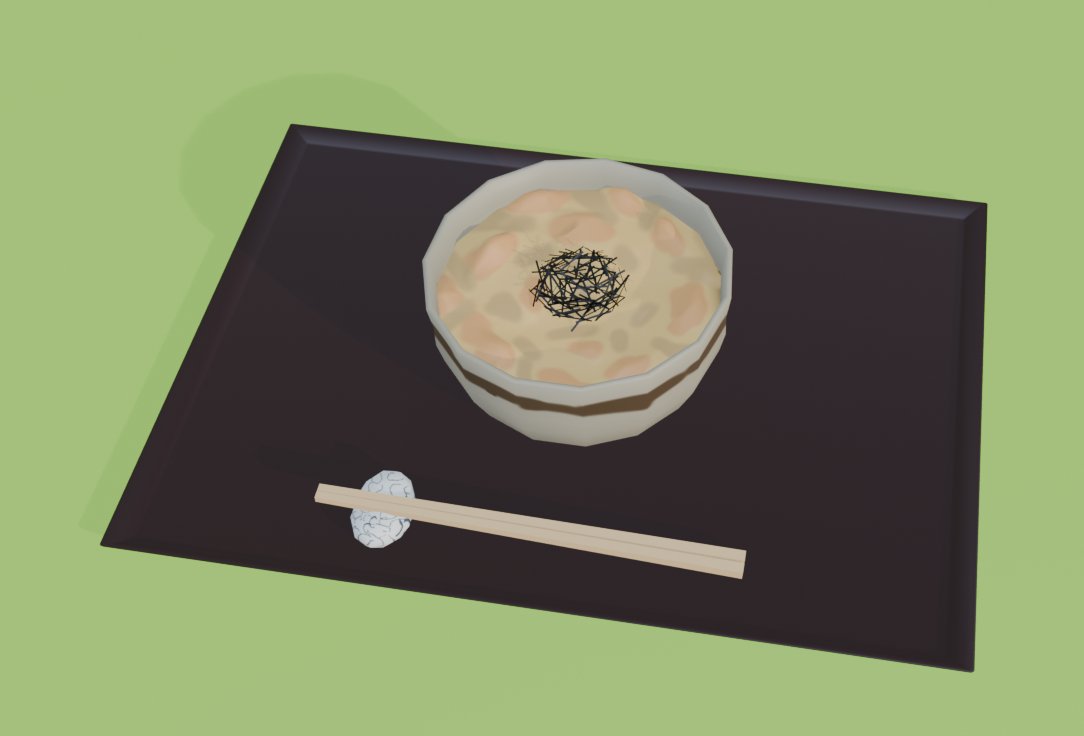 #夕飯1時間モデリング