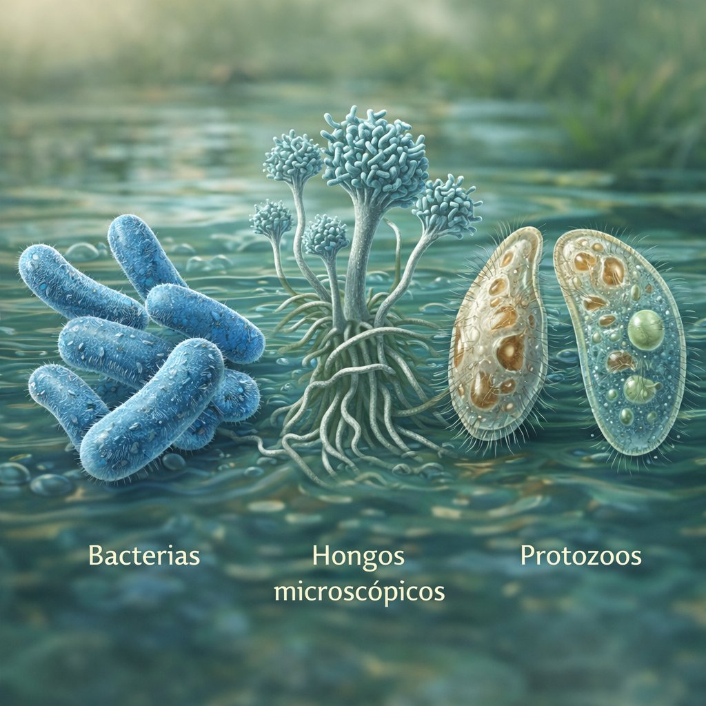 ¿Quién limpia el agua en los humedales?
Bacterias y hongos microscópicos trabajan de forma silenciosa, descomponiendo contaminantes y materia orgánica.
Aunque no los vemos, son clave para mantener el equilibrio del ecosistema. 🌊
#SaberesDeLaNaturaleza #Humedales #EduAmbiental