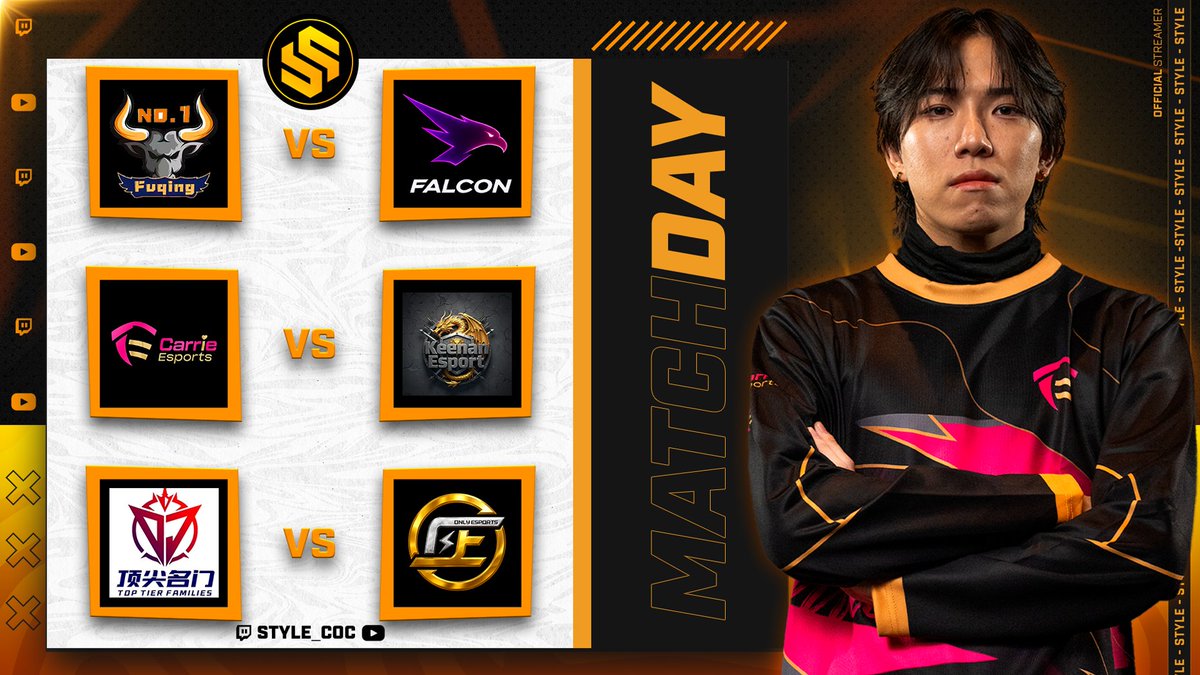 M I É R C O L E S ! 🥳

Stream súper temprano pero con los duelos Asiáticos que tanto nos gustan! 😍

🏆 Placebo - PuXas - TWA | Cup

✅ FuChing NO.1 🆚 Falcon
✅ Carrie Esports 🆚 Keenan Esports
✅ TopTierFamily 🆚 Only Esports

15:00🇪🇸 11:00🇦🇷 08:00🇲🇽

🟣