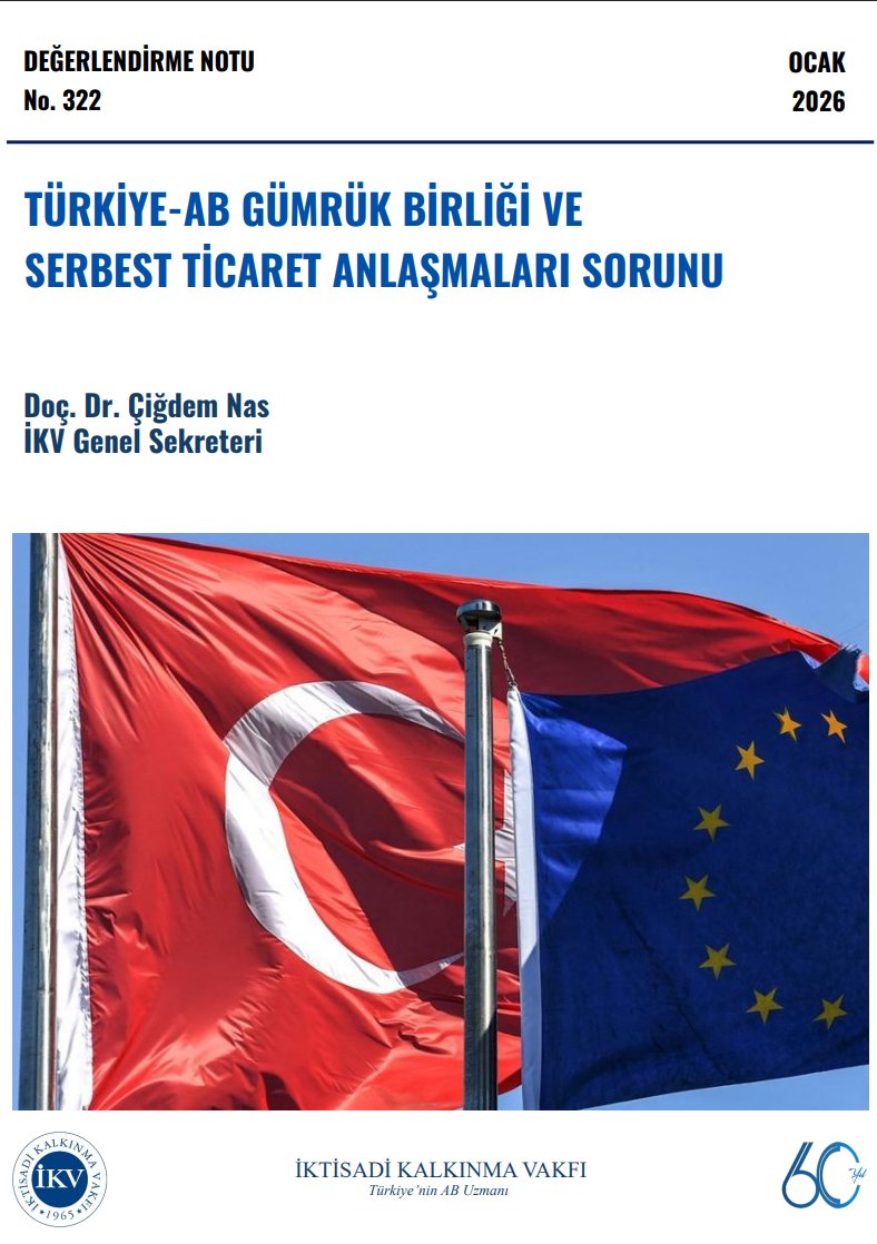 ikv1965's tweet photo. İKV’DEN TÜRKİYE-AB GÜMRÜK BİRLİĞİ VE STA SORUNUNA İLİŞKİN DEĞERLENDİRME NOTU
Bu değerlendirme notunda, Türkiye-AB Gümrük Birliği’nin işleyişinde giderek büyüyen sorunlardan biri haline gelen serbest ticaret anlaşmaları (STA’lar) incelenerek çeşitli çözüm önerileri sunuluyor.
🔗https://t.co/9GEuxnUjqK