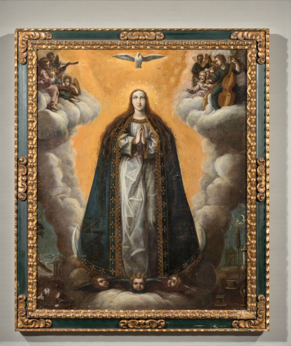 Lot 159 | Mexican School, 17th century — The Annunciation
Colonial Baroque painting from Morelia.

🗓 Feb 12 · 3:00 PM (GMT+1)
🔗 ow.ly/masP50Y8E5w
.
.
.
#TemplumAuctions #ColonialArt #MexicanArt #OldMasters