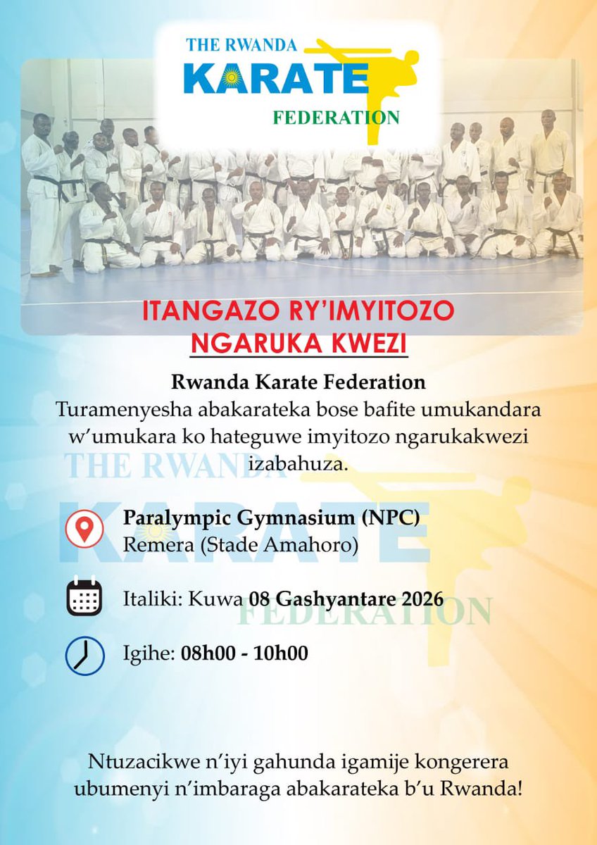 Rwanda Karate Federation (FERWAKA) tweet media