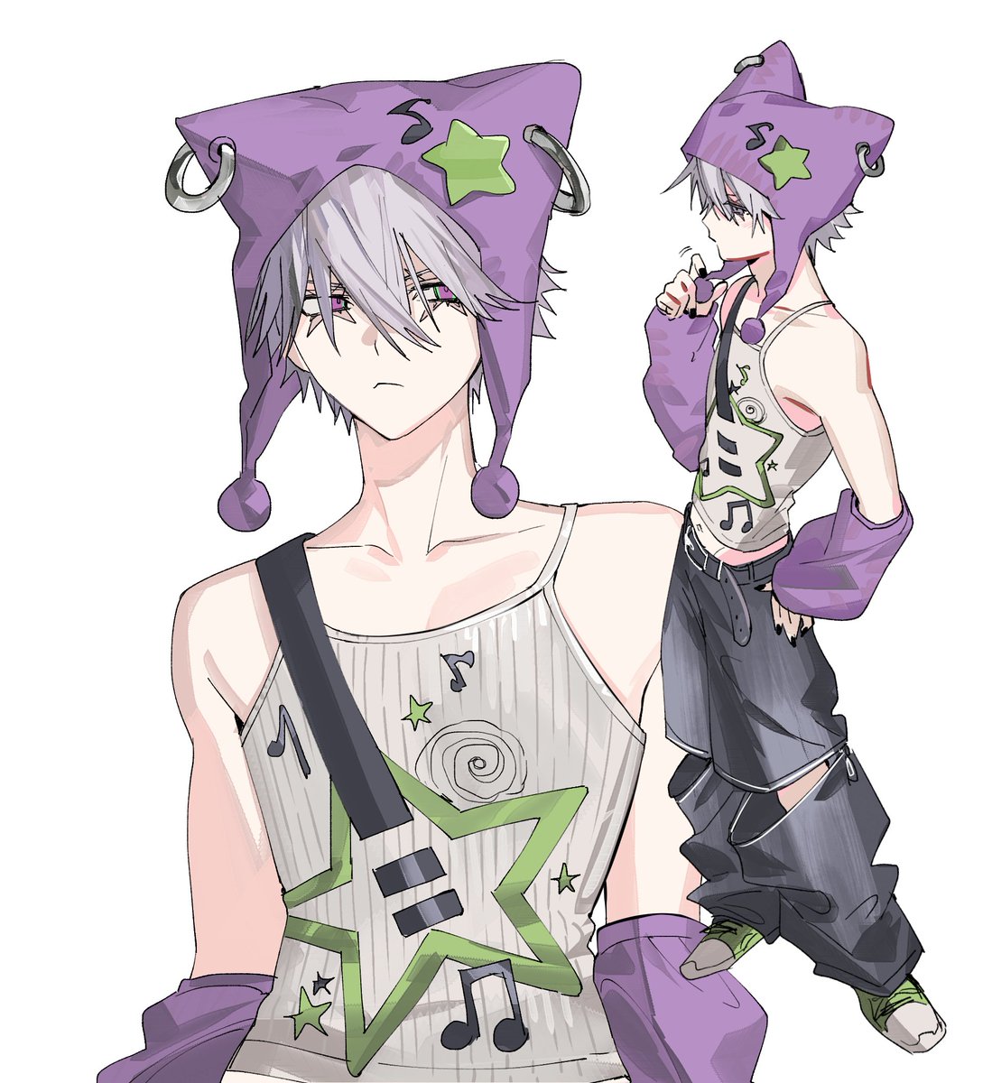 kaohom_fanart's tweet image. 💜ザキ