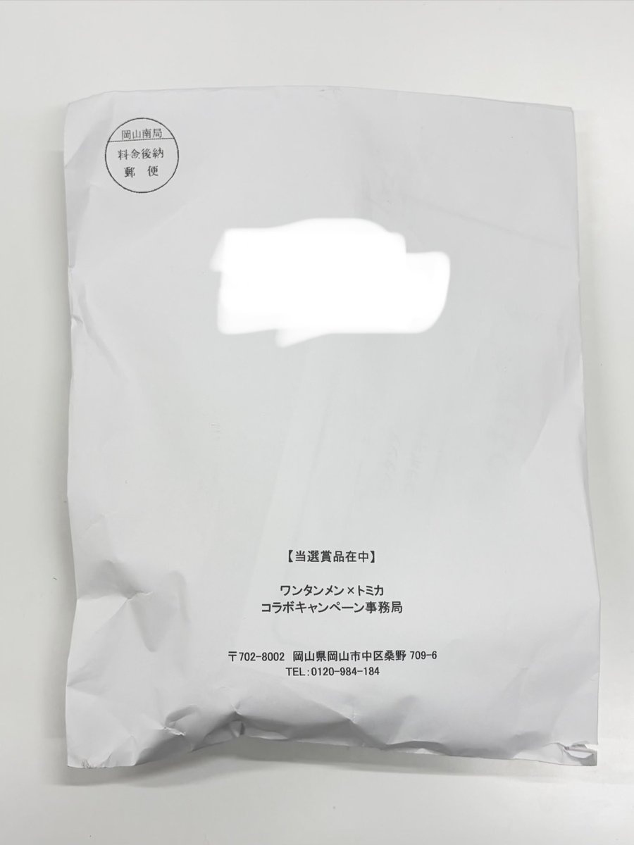 Hide_P's tweet image. 封筒で届いたらイヤな予感しかしないよねー💦

当選品なんで仕方ないとは思いつつ、封筒じゃなくてダンボール梱包で発送して欲しかったっす、エースコックさん。

せっかくの非売品こぶたちゃんが潰れて可哀想っすよ😢
#エースコック #トミカ #ワンタンメン #コラボキャンペーン #こぶた