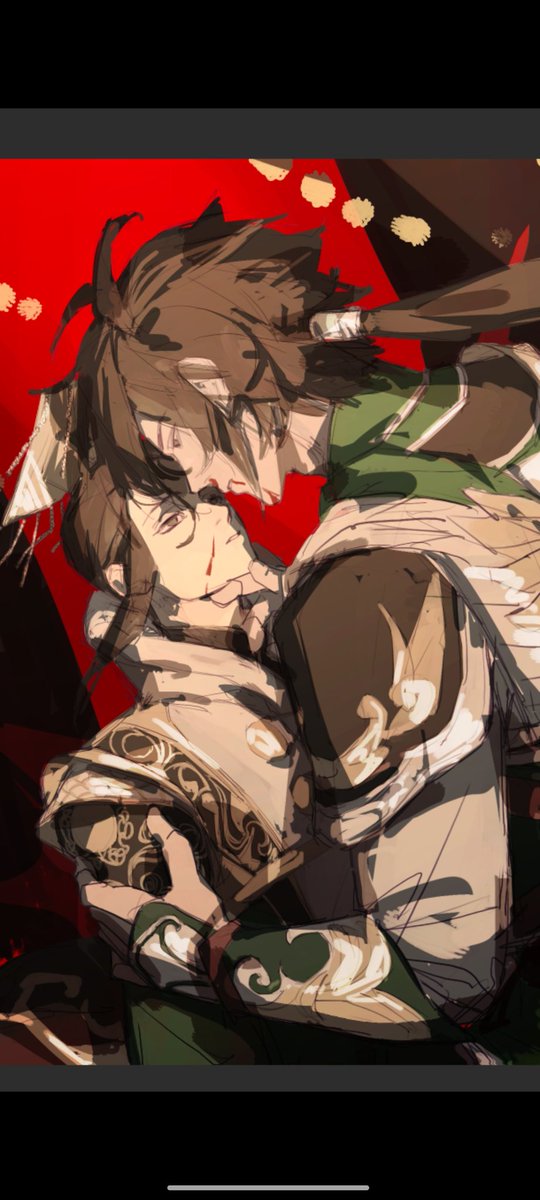 偷偷发一下朋友给我画的www这种不熟的感觉太对味了，好喜欢🥰🥰🥰