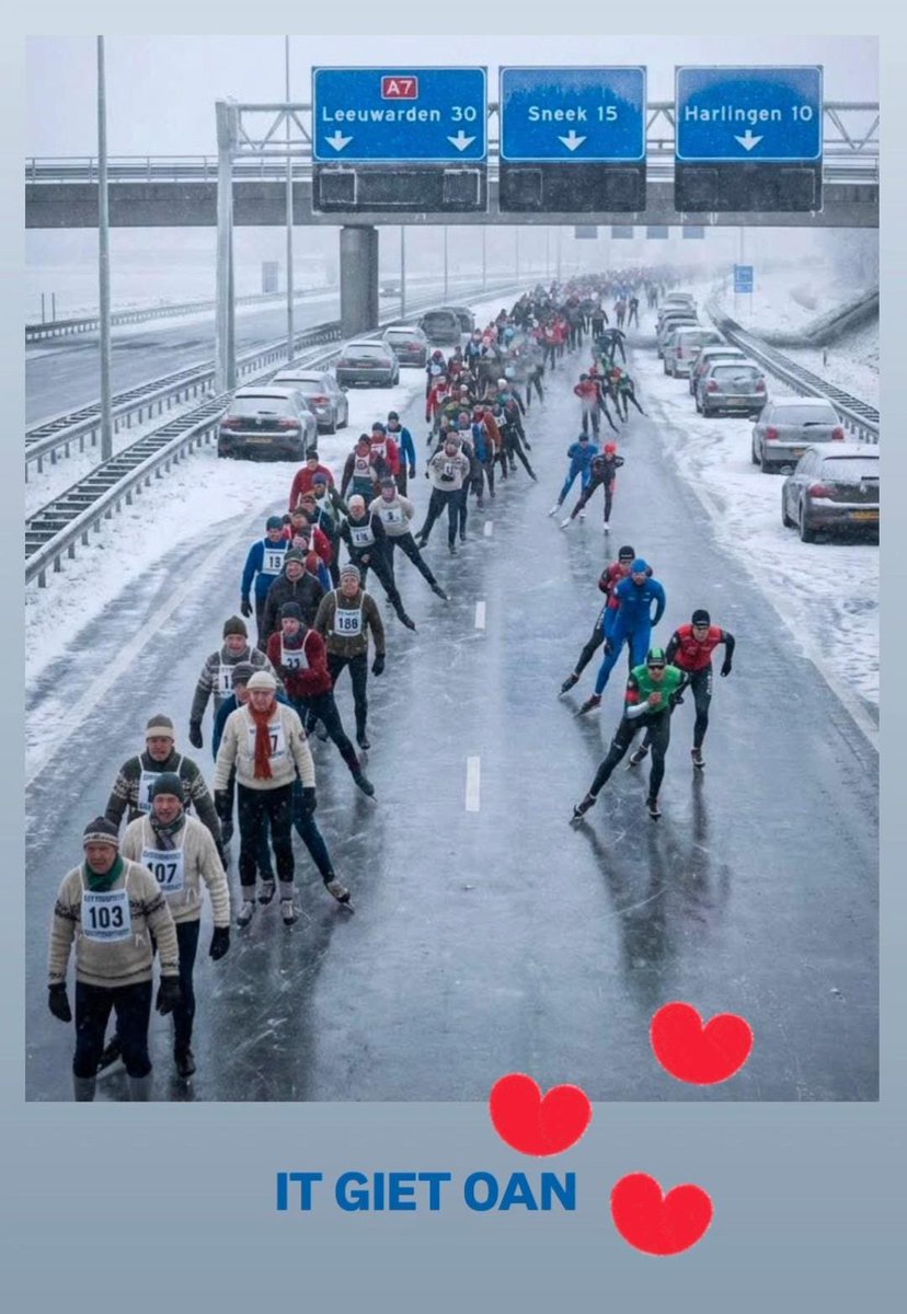 Wilster81's tweet photo. #coderood #elfstedentocht #vriesland 🥶 https://t.co/uRC2NBUlea