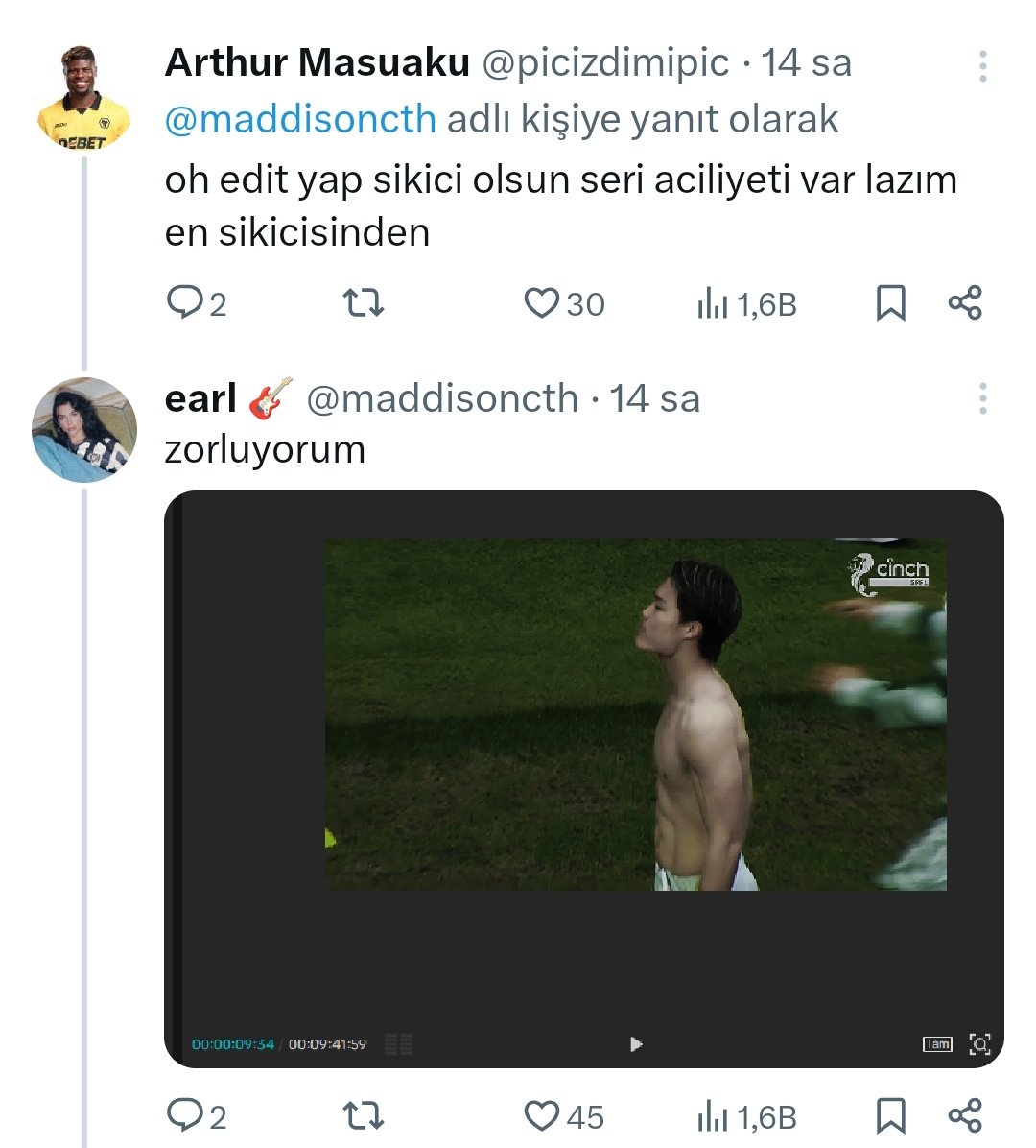 profZeof's tweet photo. @maddisoncth Şunu görüp 14 saatte yapmıştır herhalde aq diyip profile girdiğim gibi editi gördük mükemmel olmuş eline sağlık https://t.co/WDGjE0Szet