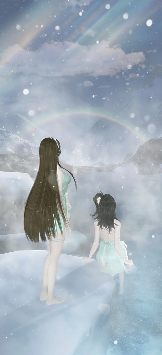 たくさん遊んでくれて感謝ですっ
虹と雪と湯けむり温泉(∩*˘∀˘*)∩
<a href="/cocoro_latte/">✿.｡.:* こころ *.:｡.✿</a> 

#逆水寒