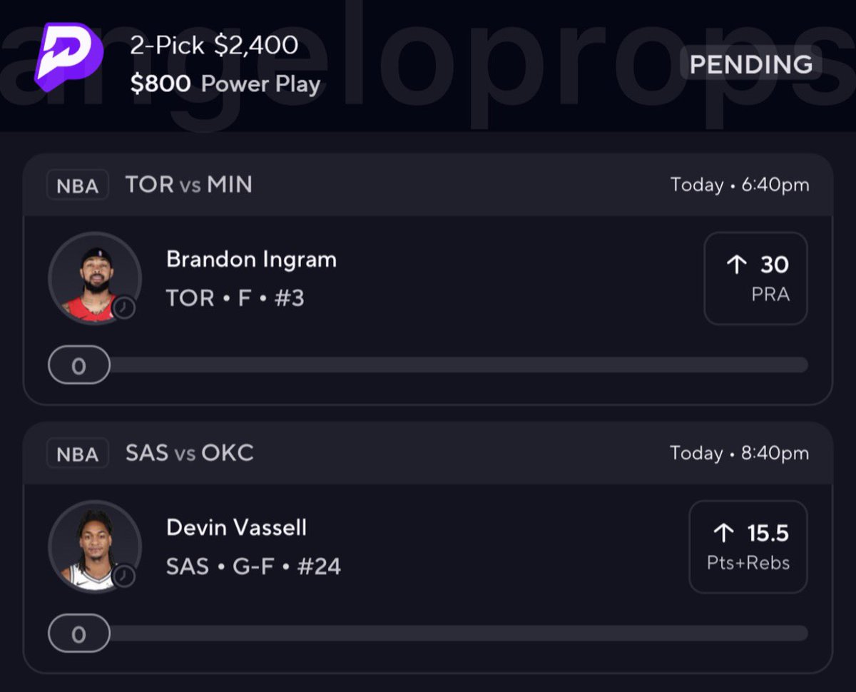 AngeloProps's tweet image. 🌙🦉 NBA Night Owl if this parlay cashes I will cash-app one person that likes this tweet $250. Must like to enter good luck 🤝
Collab with @nazeaster ☢️☢️☢️
Back to back time ⏰