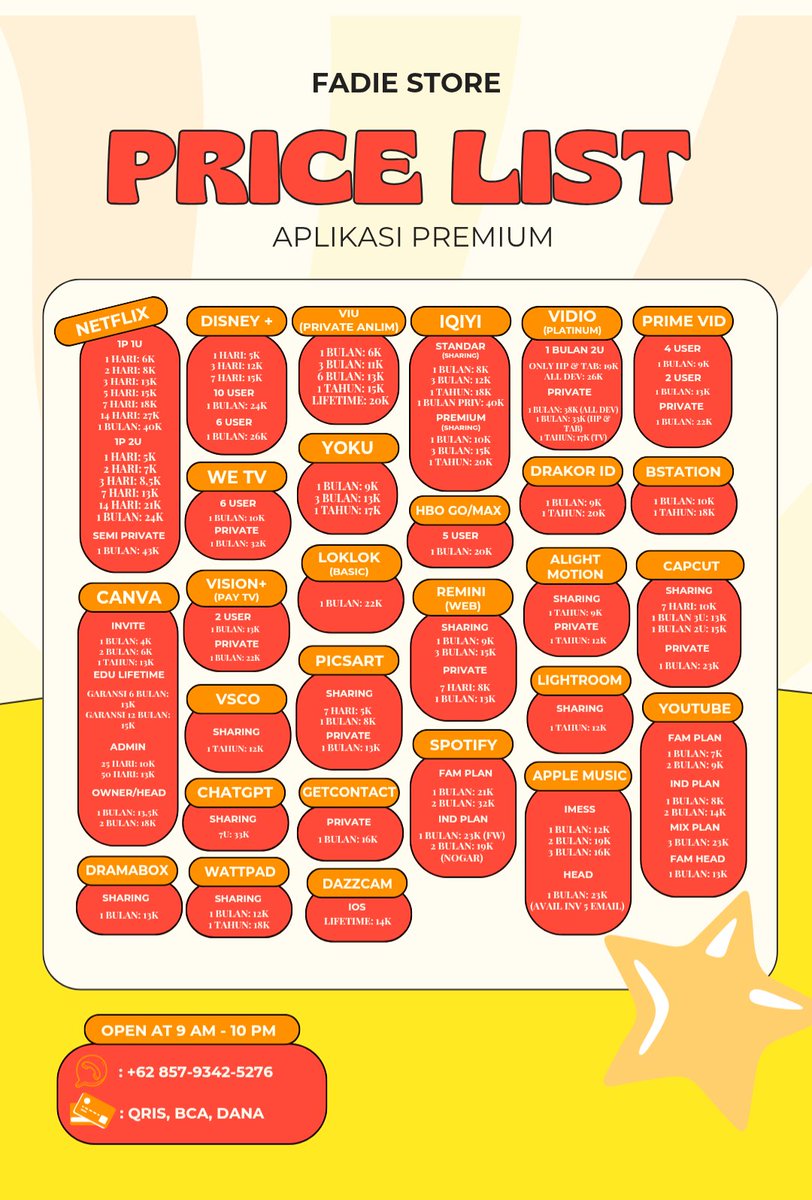 bartydump's tweet image. Redii yuuu cus lgsg order gess, ada harian bulanan tahunannn gasss wa ajeuuu dm juga bowlee😻😻💐‼️‼️ wa.me/6285793415176
#zonauang #zonajajan