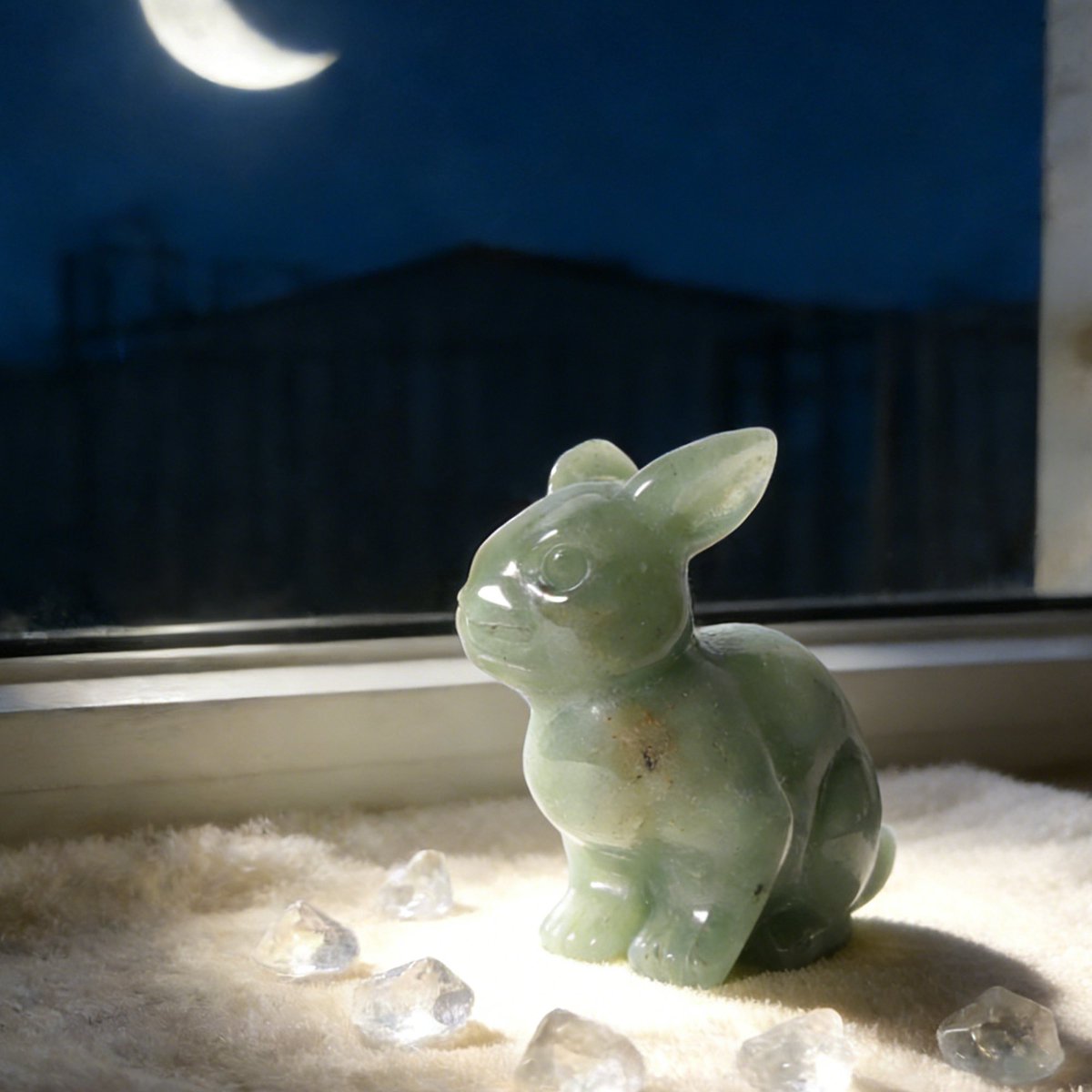 Arcane_skull's tweet photo. Your Newest Guardian of Prosperity: The Green Aventurine Bunny. #GreenAventurine #HomeDecorIdeas #HealingCrystals #Arcaneskull #CrystalAnimal https://t.co/t9kbEGMWSK