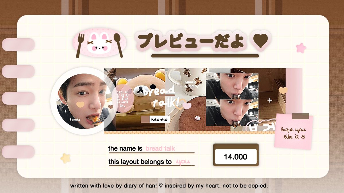 diary__of__han's tweet image. help repost please, thank you! ⭐️

halo semuanya, aku punya 8 layout ready stock &amp;lt; keonho, carmen, stella, wonyoung, hanni, dan minji &amp;gt; dengan harga masing masing tertera pada gambar yang bisa kamu jemput sekarang melalui DM! 💭🧁 sudah avail retext yaaap! ayo jajan :3

#zonauang