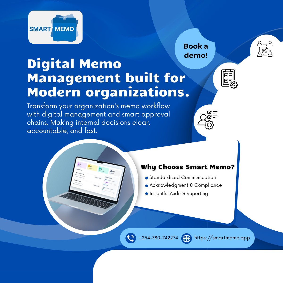 sibasiltd's tweet photo. Digital memo management built for modern organizations.

Smart Memo streamlines internal communication with structured workflows, smart approvals, and clear accountability so decisions are documented, traceable, and fast. https://t.co/wRl3XPqRzp