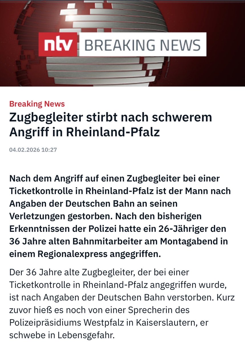 Dank den Altparteien wird das Zugfahren zur lebensgefährlichen Mutprobe. #Kaiserslautern #DB