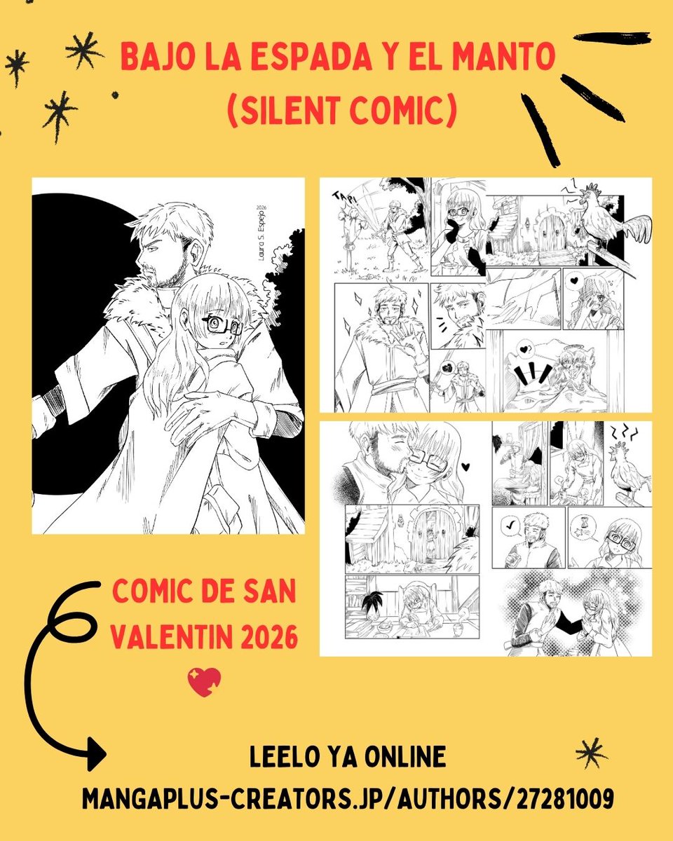 Ya tienes disponible mi #Comic #manga de #SanValentin 2026! ♥️☺️⚔️✨
mangaplus-creators.jp/authors/272810…