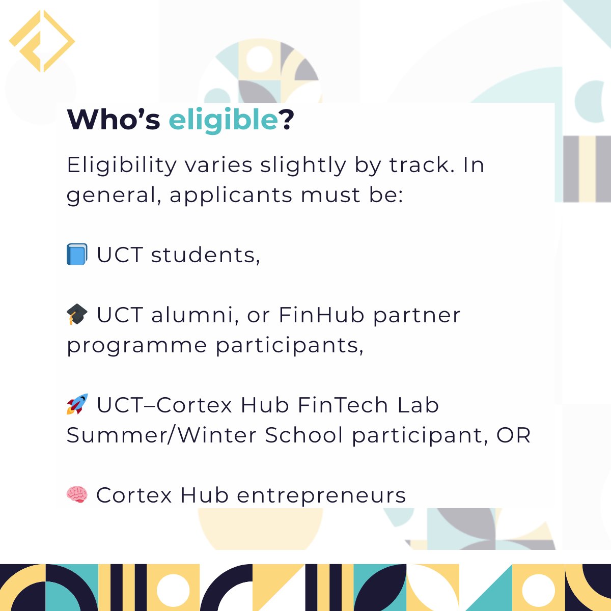 UCT Financial Innovation Hub tweet media