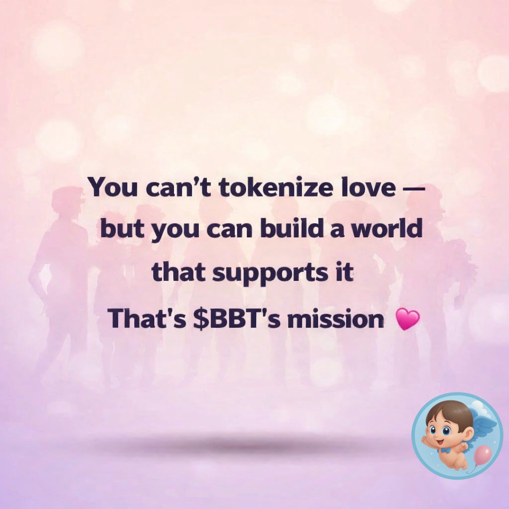BabyBoomToken's tweet image. You can’t tokenize love —
but you can build systems that protect families, care, and the future.
That’s $BBT’s mission. 💞
#BBT #CryptoWithPurpose