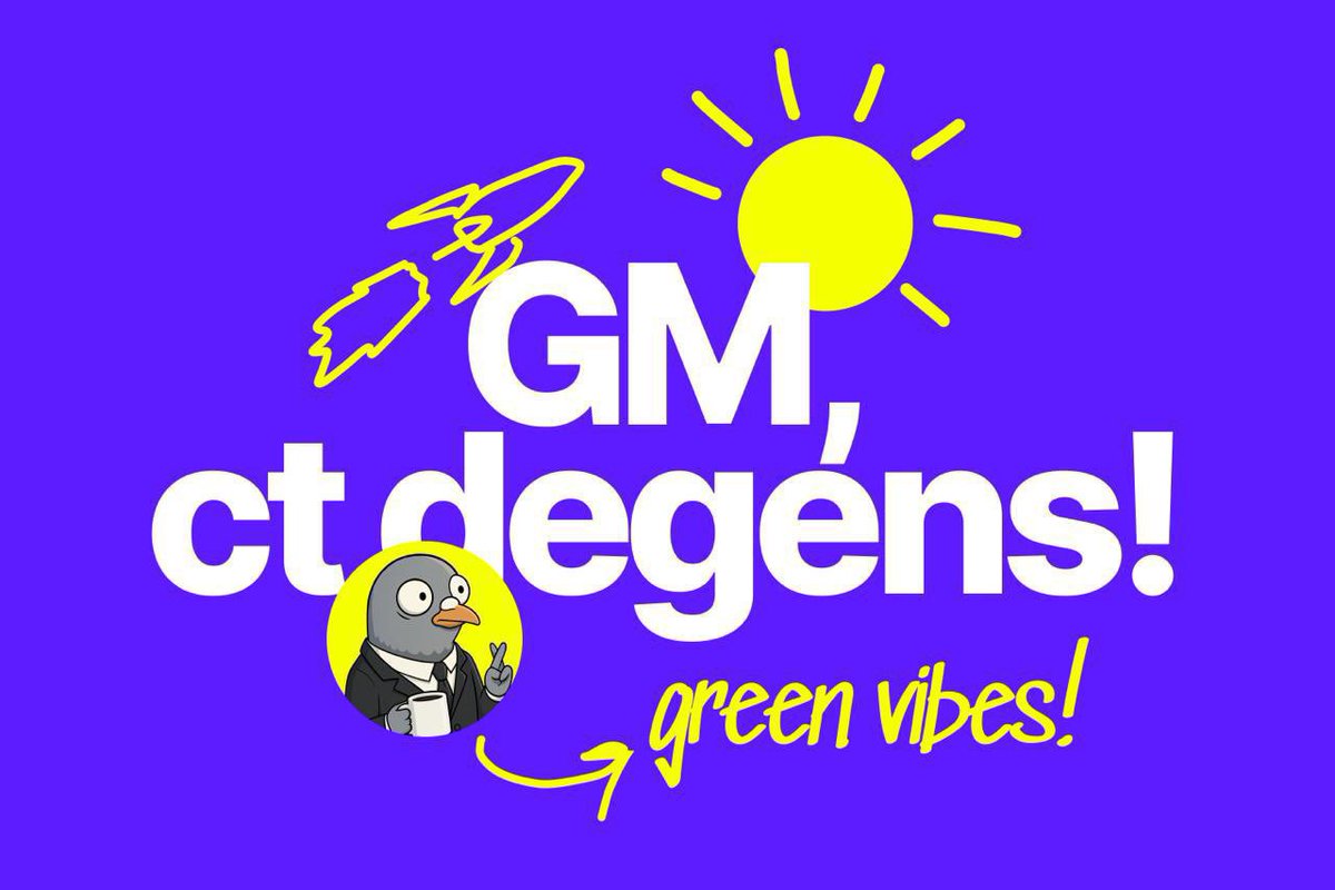 GM, ct degens!

How’s your week going?
