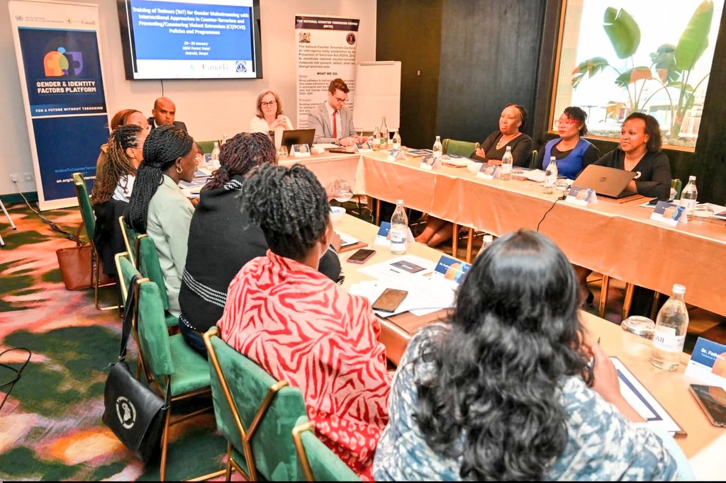 IGAD_CEPCVE's tweet photo. The Centre took part in the National-Level Working Session for the Finalization of the Contextualization of the Training of Trainers (ToT) Manual on Gender Mainstreaming with Intersectional Approaches in CT/PCVE held 29-30 January 2026 in Nairobi, Kenya. The session was organized by the @UN_OCT in partnership with the @NCTC_Kenya with support by @GAC_Corporate. #IGAD #PCVE