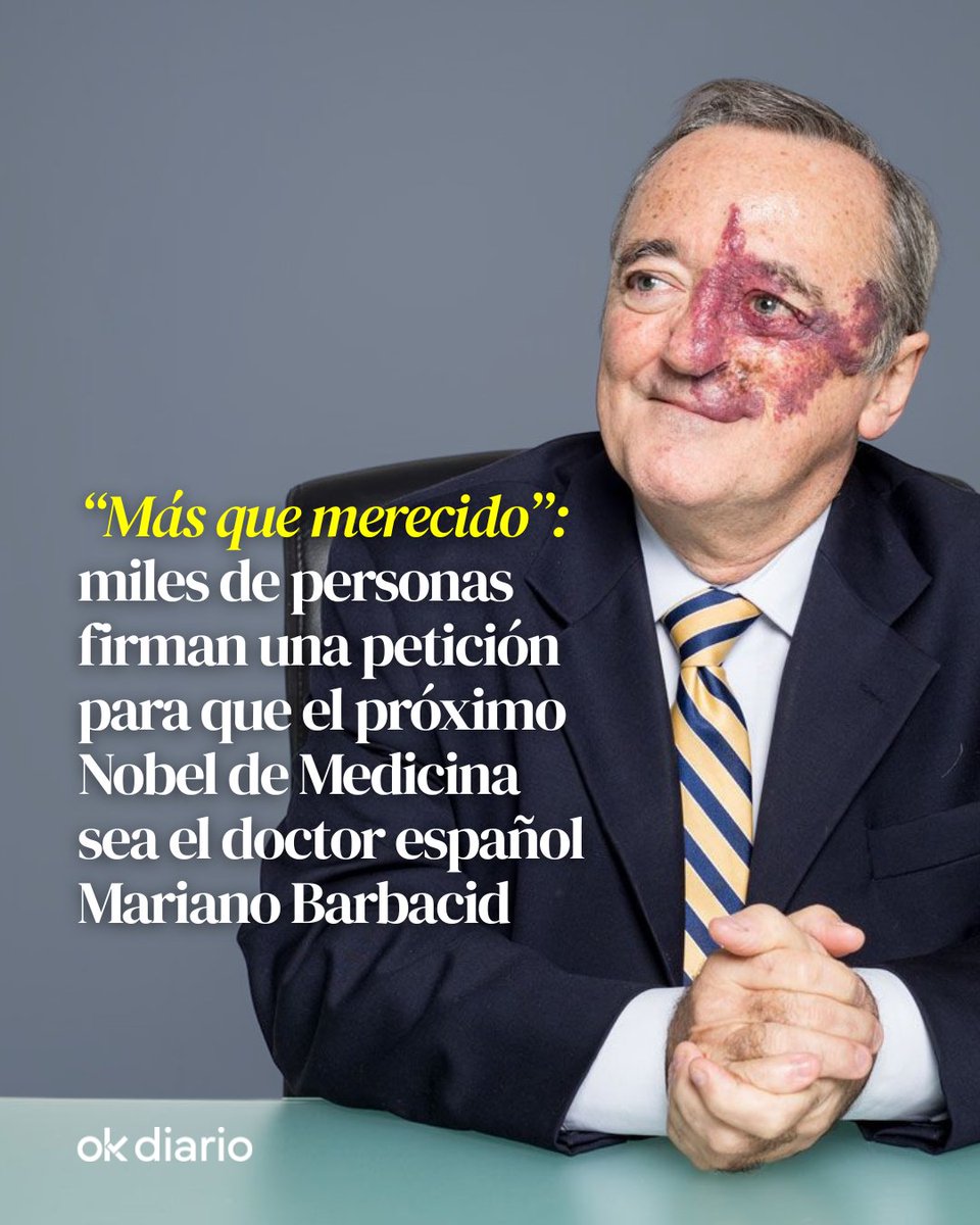 👏 Más que merecido. 

Mariano Barbacid, destacado referente en la investigación contra el cáncer, se ha convertido en el centro de una campaña que busca reconocer su trayectoria y aportaciones científicas con el Nobel de Medicina.

📲 Noticia completa: okdiar.io/4qWUSNn