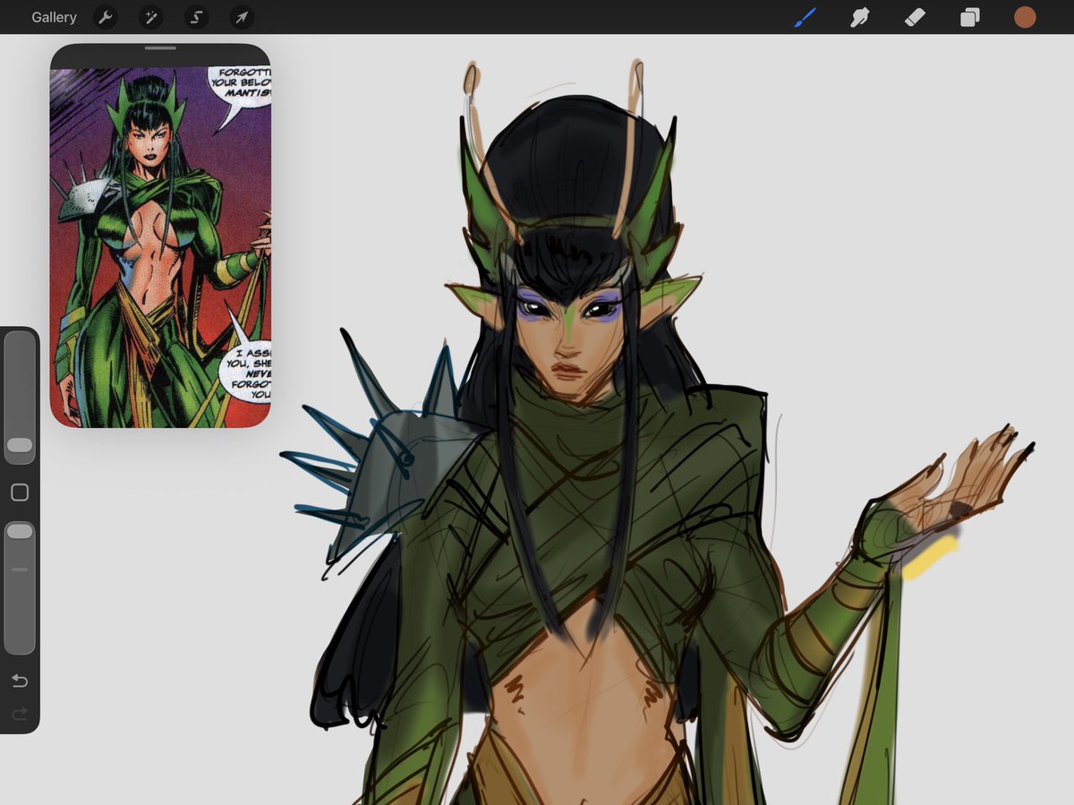 lizaisdrawing's tweet photo. Big hair 
#mantis #wip https://t.co/sf5SROLftN