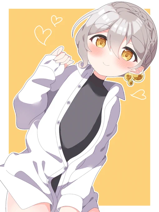 Yシャツ+黒インナー弓鶴くん