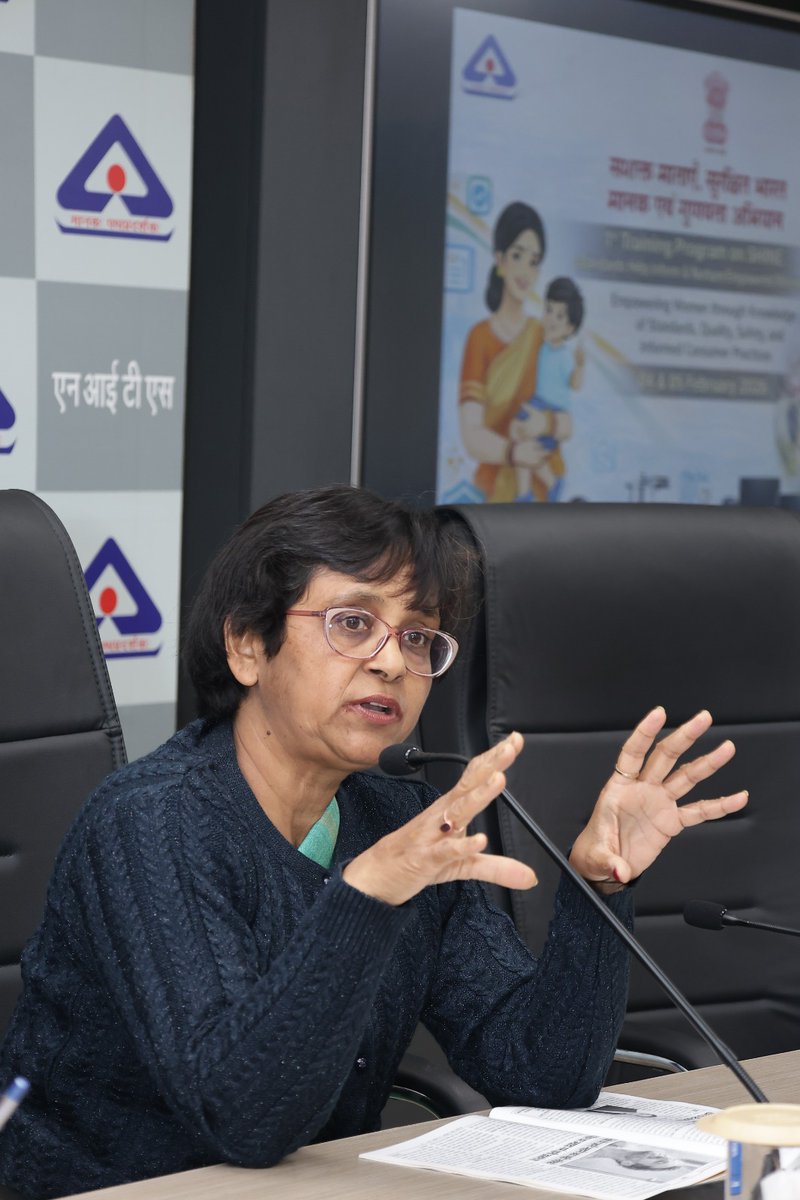 IndianStandards's tweet image. A residential Training of Trainers Programme for representatives of Consumer Organisations, NGOs has been organized on 04–05 February 2026 at NITS, Noida by BIS. It was conducted under the initiative SHINE – Standards Help Inform &amp;amp; Nurture Empowered Women.

#NITS #Training #SHINE