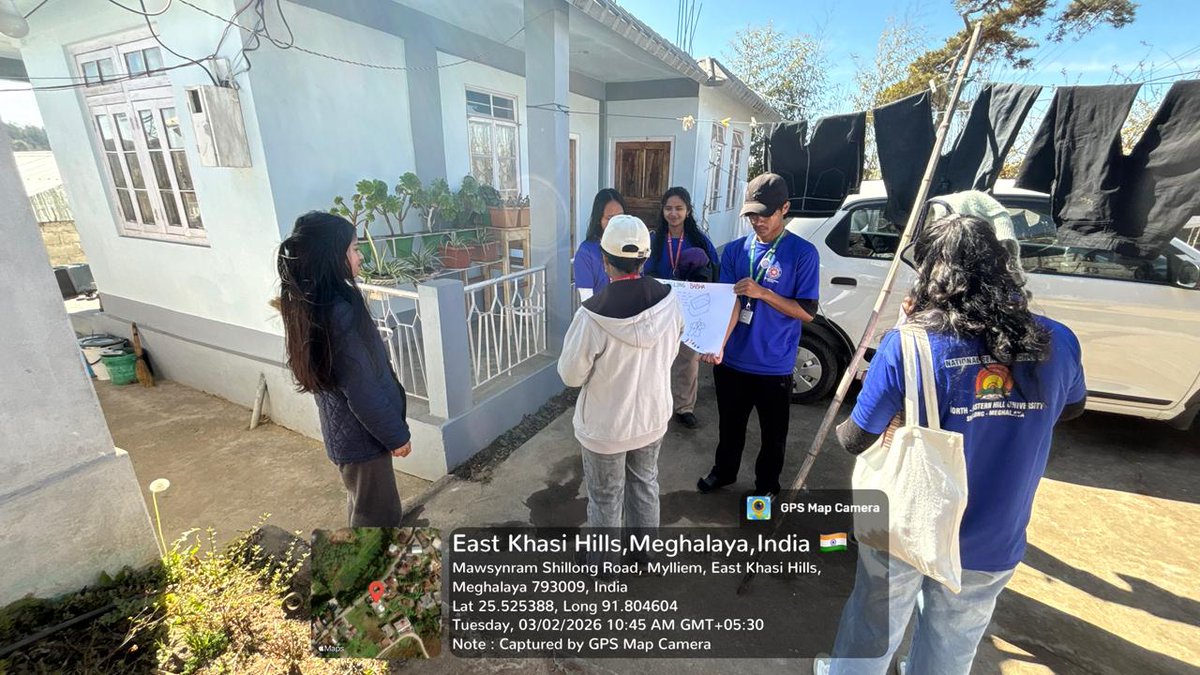 NSS_SCC_Unit's tweet photo. Day 2 of NSS #SpecialCamp2026 (3rd Feb 2026): the volunteers took part in  residential visits of the adopted village to spread awareness on healthy lifestyle and practices. @_NSSIndia @CellNehu @nss_rdguwahati https://t.co/b54JD1fIxd