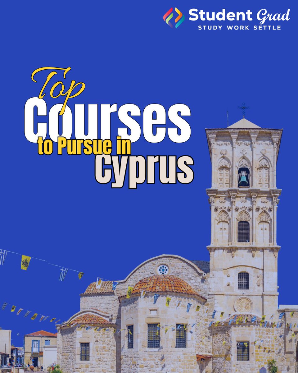 StudentGradLtd's tweet photo. 🌍 Study in Europe without the heavy cost!
Explore the Top 5 Courses in Cyprus offering quality education and global career opportunities. 

👉 Swipe to find your perfect course
#StudyInCyprus #StudyInEurope #TopCoursesAbroad #StudentGrad #StudyWorkSettle https://t.co/O6CSSAxel0