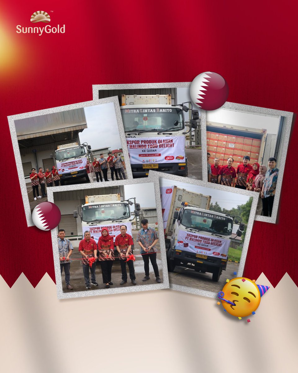 Dari Indonesia menuju pasar internasional.
sebagai bagian dari komitmen kami menghadirkan produk berkualitas dengan standar internasional.

Kualitas yang dipercaya hingga mancanegara.
Kini giliran kamu membuktikannya

#ekspor #qatar #sunnygold #nugget #sunnygoldqatar