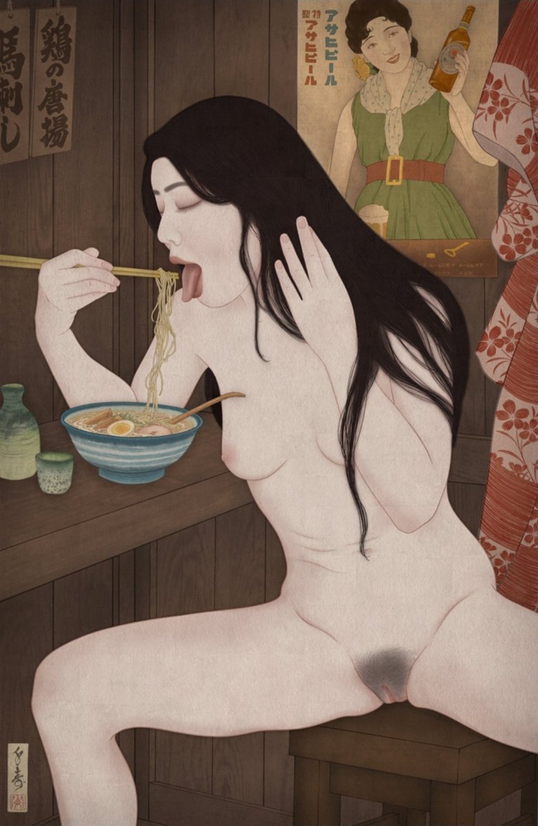 Hungry?

#Art by Matti Sandberg aka Senju Horimatsu 
#Senju #SenjuHorimatsu #MattiSandberg #Shunga