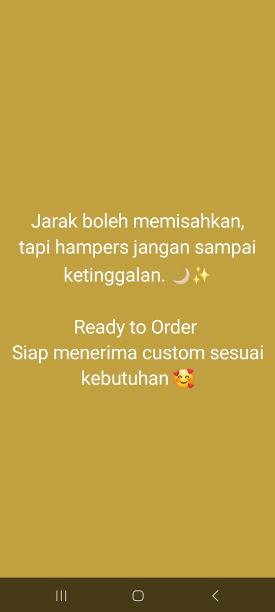 OkanRika's tweet photo. Bismillah
Jarak boleh memisahkan, tapi hampers jangan sampai ketinggalan. 🌙✨

Sudah bisa diorder ya untuk Hampersnya
- Menerima Custom sesuai kebutuhan
- Pengiriman dari Kota Bekasi Jatiasih

Rika 
08128739583
40+ project

#hampers #hamperslebaran #hampers2026 #bekasi #lebaran https://t.co/Ncvac8XBfy