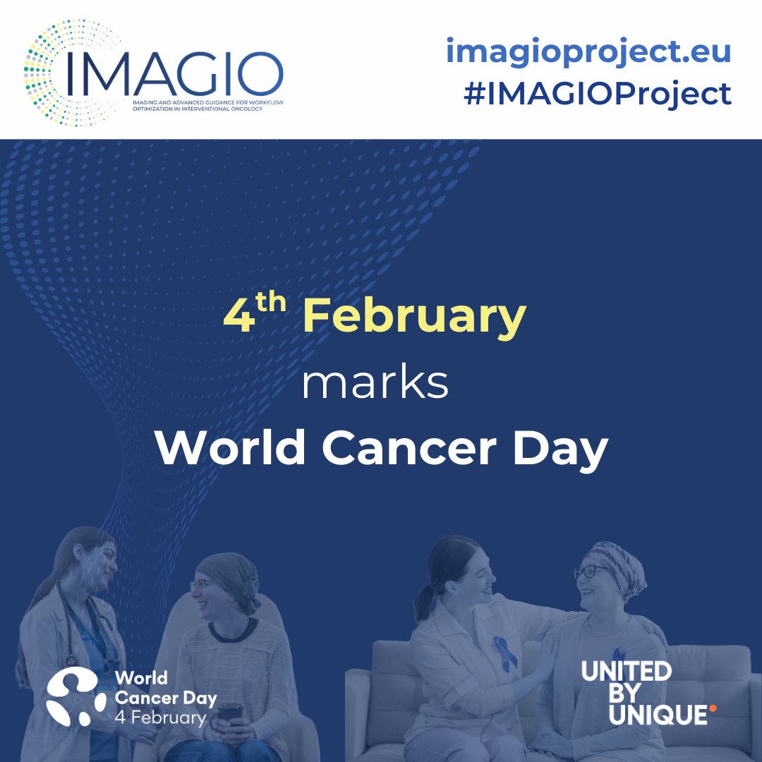 IMAGIO_project's tweet photo. 🌍 World Cancer Day | 4 February 💜
Across Europe, millions are affected by cancer each year.
On World Cancer Day, let’s come together to advocate for better diagnosis, better care, and better outcomes for all.
🔗Learn more: https://t.co/VORv1xbhXt
#WorldCancerDay #UnitedByUnique https://t.co/IJE0g0Qie5