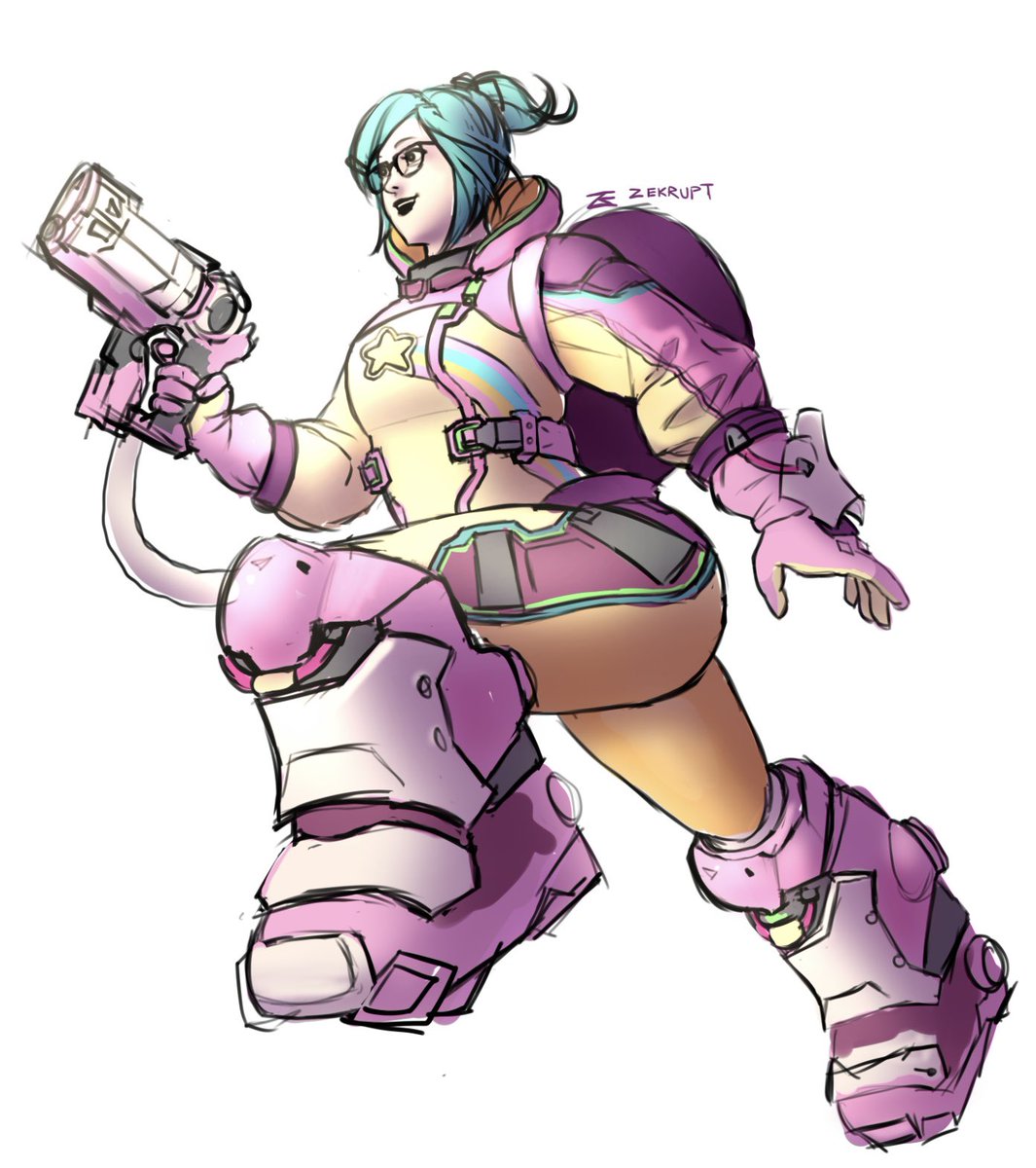zekrupt's tweet photo. MEI'S RETRO STAR SKIN IS MY FAV!!! so im trying to make her a splash art of her skin #Overwatch2 #Overwatch2Fanart #overwatchmei #ow2mei #ow2 #ow2fanart https://t.co/gMBW1lZmwC